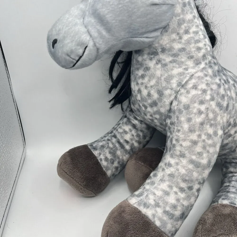 Build A Bear Horses & Hearts Riding Club Appaloosa Gray Horse BAB Plush Stuffed